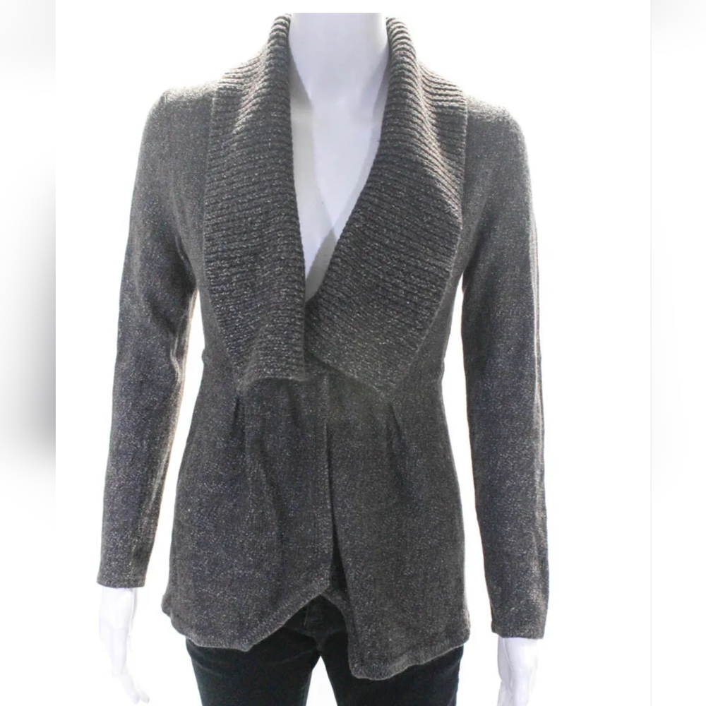 Classiques Entier Grey Wool One Button Cardigan ,… - image 1